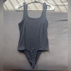 American Eagle Outfitters Square Neck Ribbed Tank Bodysuit - M